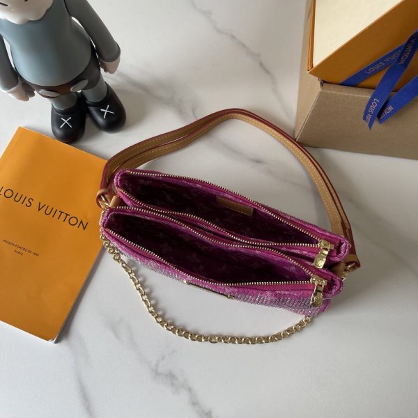 LV Liv Pochette Rhinestone Bag M27719-M83008-071 BC
