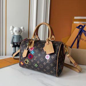 LV Speedy Bandoulière Monogram Patch Embroidery Bag M13282-M15241 BC