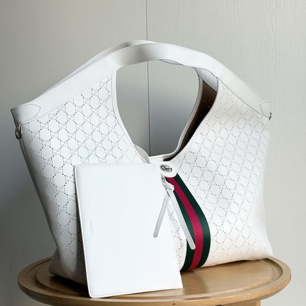 GG Giglio Large Tote Bag in GG Leather 853917 BC