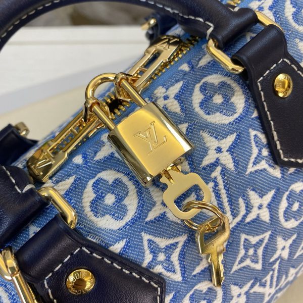 LV Speedy Bandoulière 20 Monogram Jacquard Denim Bag M2A187 BC