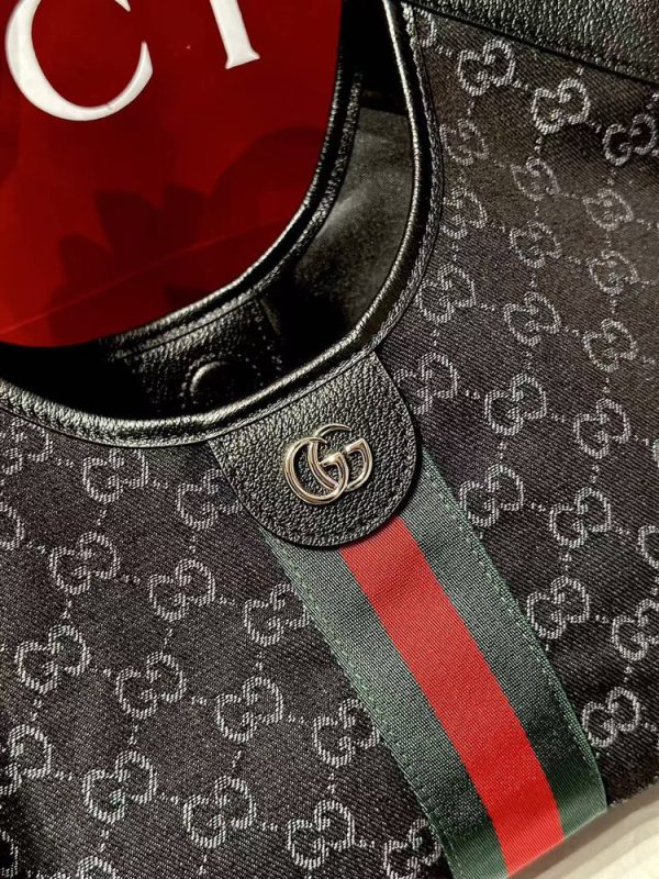 GG Giglio Small Tote In Black Denim Bag
