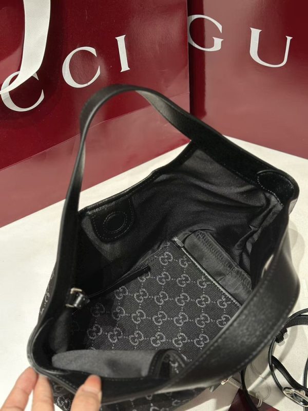 GG Giglio Small Tote In Black Denim Bag