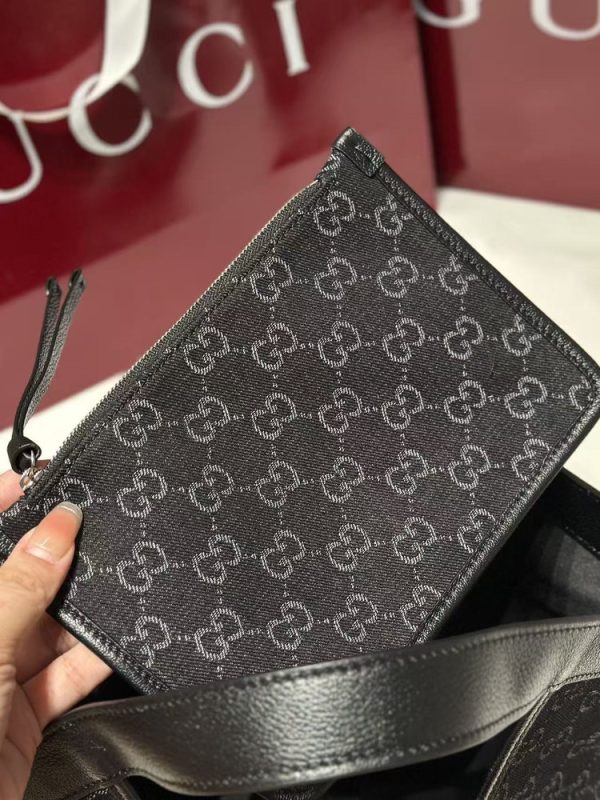 GG Giglio Small Tote In Black Denim Bag