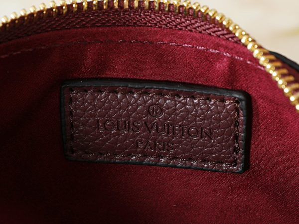 LV Liv Pochette Monogram Empreinte Burgundy Bag M27719-M83008 BC