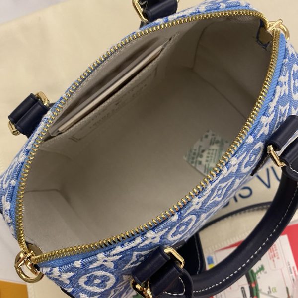LV Speedy Bandoulière 20 Monogram Jacquard Denim Bag M2A187 BC