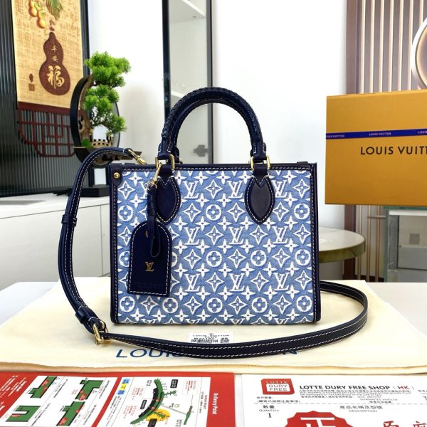 LV OnTheGo PM Monogram Jacquard Denim Bag M2A097 BC