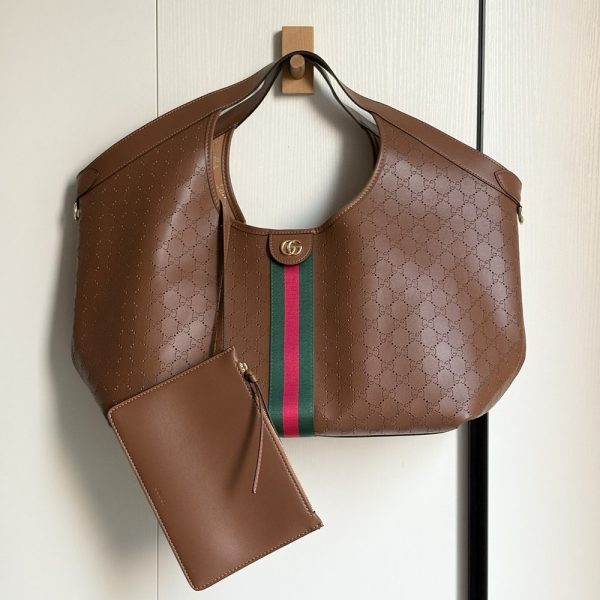 GG Giglio Large Tote Bag in GG Leather 853917 BC