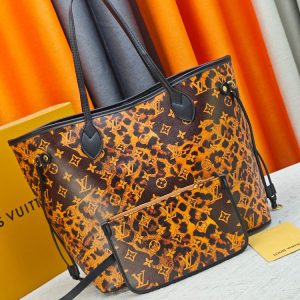 LV Neverfull MM Monogram Leopard Canvas Bag M40995 BC