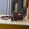LV Liv Pochette Monogram Empreinte Burgundy Bag M27719-M83008 BC