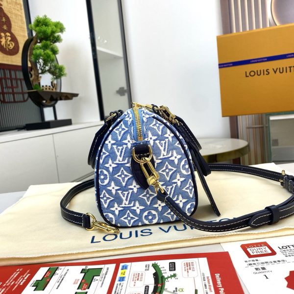 LV Speedy Bandoulière 20 Monogram Jacquard Denim Bag M2A187 BC