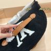 LV Giant Monogram Shearling Bumbag Black C2301050