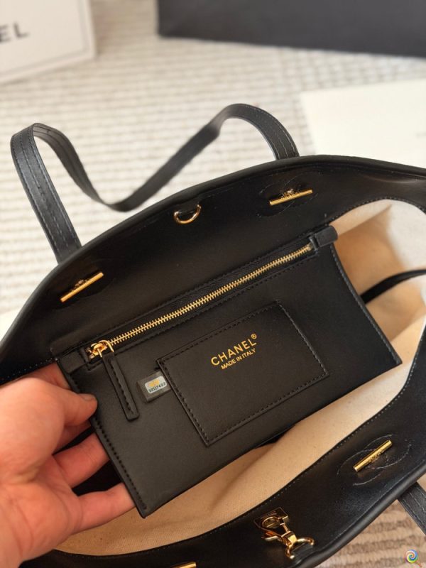 CN Small Shopping Bag Calfskin Gold-Tone Metal C2301250