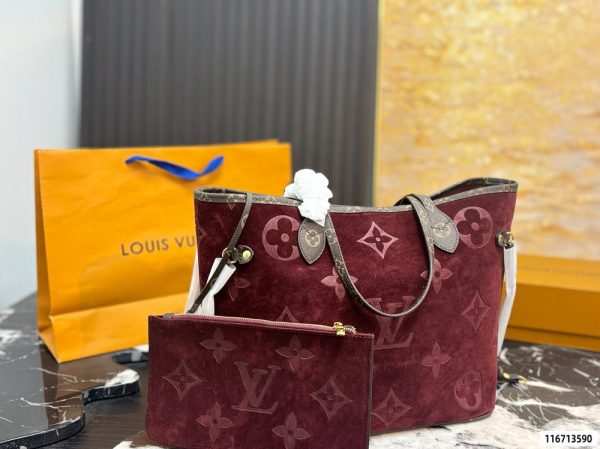 LV Neverfull MM Monogram Suede C2301550