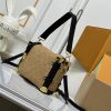 LV Side Trunk Suede Apricot Bag M46358 BC