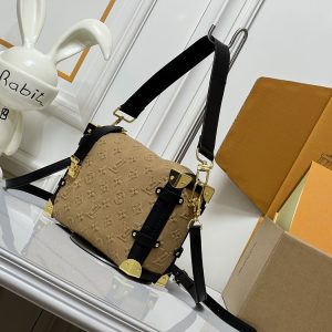 LV Side Trunk Suede Apricot Bag M46358 BC