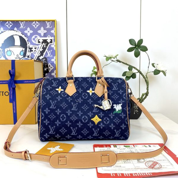 LV Speedy Bandoulière 30 Denim Bag M27556-M40391 BC