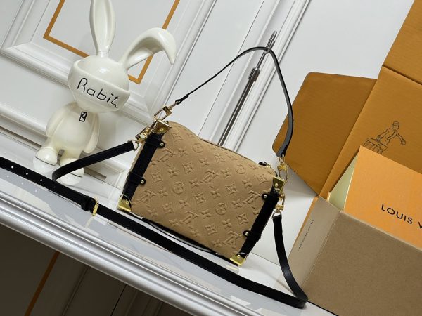 LV Side Trunk Suede Apricot Bag M46358 BC