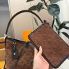LV CarryAll Brown Suede Bag C2301650