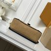 LV Diane Monogram Suede Apricot Bag M45985 BC