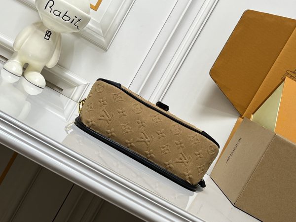LV Diane Monogram Suede Apricot Bag M45985 BC