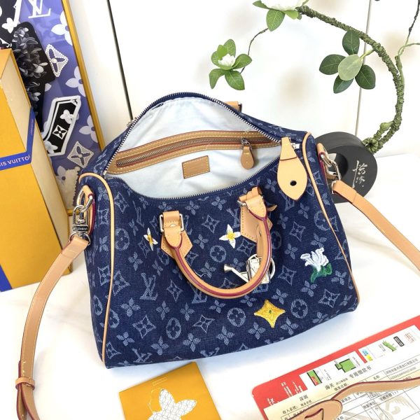 LV Speedy Bandoulière 30 Denim Bag M27556-M40391 BC