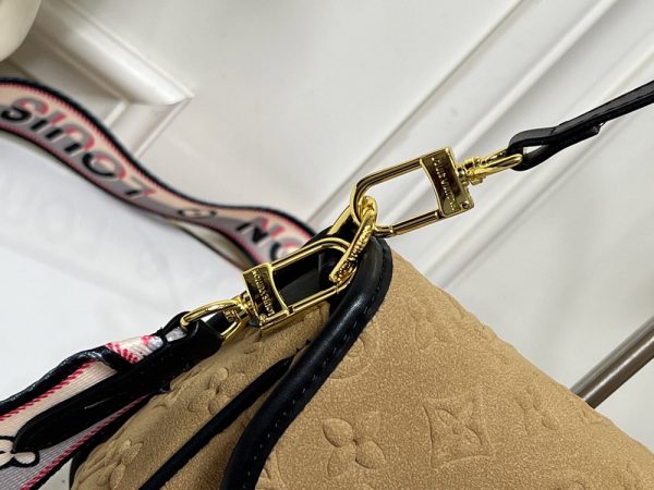 LV Diane Monogram Suede Apricot Bag M45985 BC