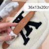 LV Giant Monogram Shearling Bumbag White C2301050