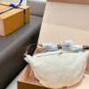 LV Giant Monogram Shearling Bumbag White C2301050