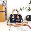 LV Speedy 18 Bandoulière Monogram Flowers Denim Bag M27557 BC