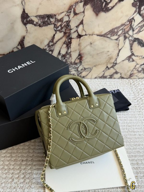 CN Quilted Leather Studded Square Vanity Case Bag C2301850