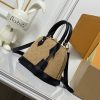 LV Alma BB Monogram Suede Apricot Bag M53152-M10336 BC