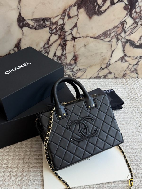CN Quilted Leather Studded Square Vanity Case Bag C2301850