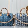 LV Speedy Bandoulière 30 Denim Woven Bag M13344-M99050 BC LV Speedy Bandoulière 30 Denim Woven Bag M13344-M99050 BC