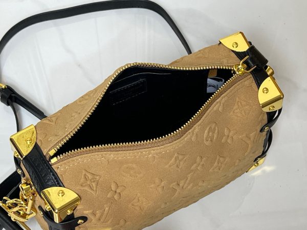 LV Side Trunk Suede Apricot Bag M46358 BC