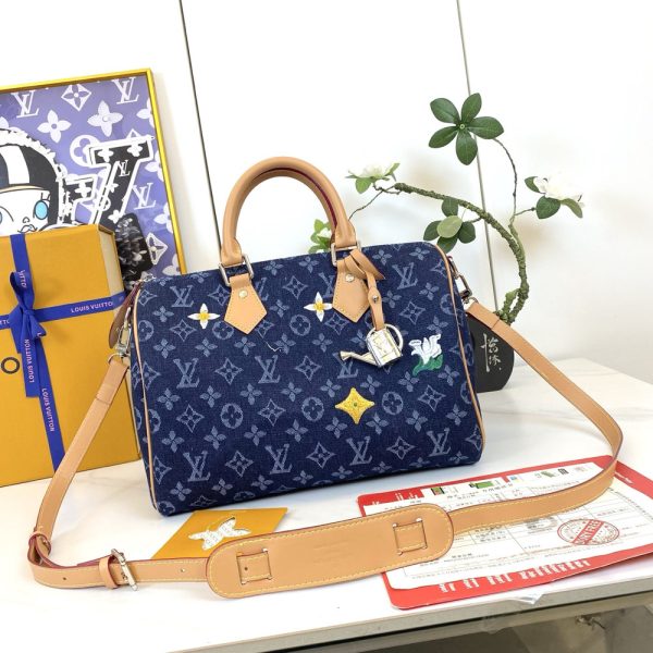 LV Speedy Bandoulière 30 Denim Bag M27556-M40391 BC