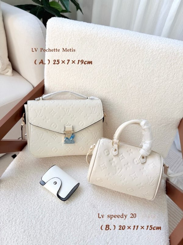 LV Set Pochette Metis Speedy 20 Cream Bag C2301450 LV Set Pochette Metis Speedy 20 Cream Bag C2301450