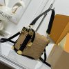 LV Side Trunk Suede Apricot Bag M46358 BC