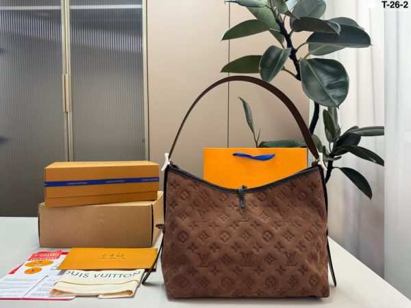 LV CarryAll Brown Suede Bag C2301650