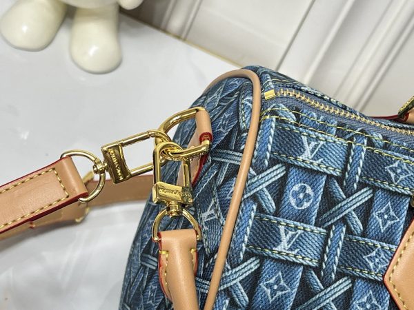 LV Speedy Bandoulière 30 Denim Woven Bag M13344-M99050 BC LV Speedy Bandoulière 30 Denim Woven Bag M13344-M99050 BC