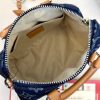 LV Speedy 18 Bandoulière Monogram Flowers Denim Bag M27557 BC