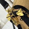 LV Side Trunk Suede Apricot Bag M46358 BC