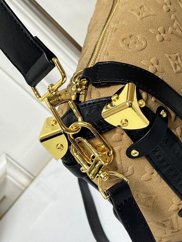 LV Side Trunk Suede Apricot Bag M46358 BC