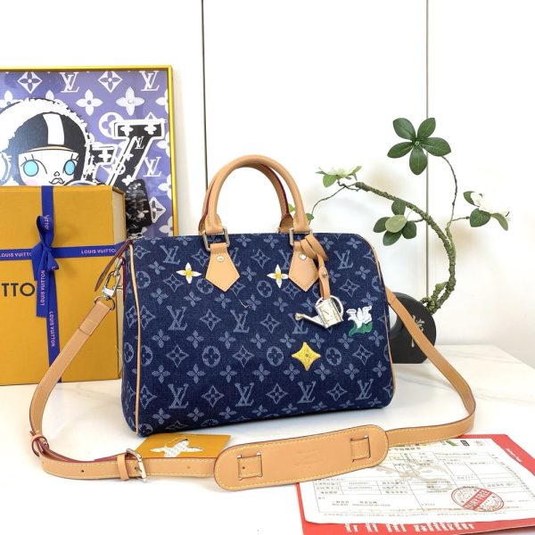 LV Speedy Bandoulière 30 Denim Bag M27556-M40391 BC