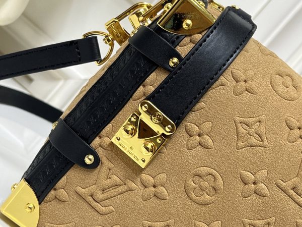 LV Side Trunk Suede Apricot Bag M46358 BC
