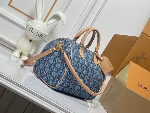 LV Speedy Bandoulière 30 Denim Woven Bag M13344-M99050 BC LV Speedy Bandoulière 30 Denim Woven Bag M13344-M99050 BC