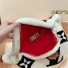 LV Giant Monogram Shearling Bumbag White C2301050