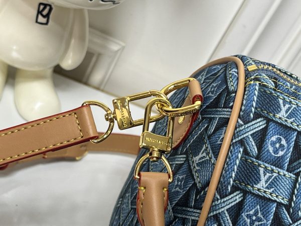 LV Speedy Bandoulière 30 Denim Woven Bag M13344-M99050 BC LV Speedy Bandoulière 30 Denim Woven Bag M13344-M99050 BC