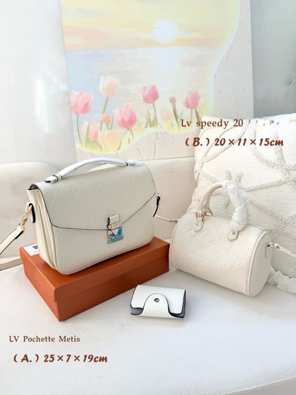 LV Set Pochette Metis Speedy 20 Cream Bag C2301450 LV Set Pochette Metis Speedy 20 Cream Bag C2301450