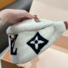 LV Giant Monogram Shearling Bumbag White C2301050