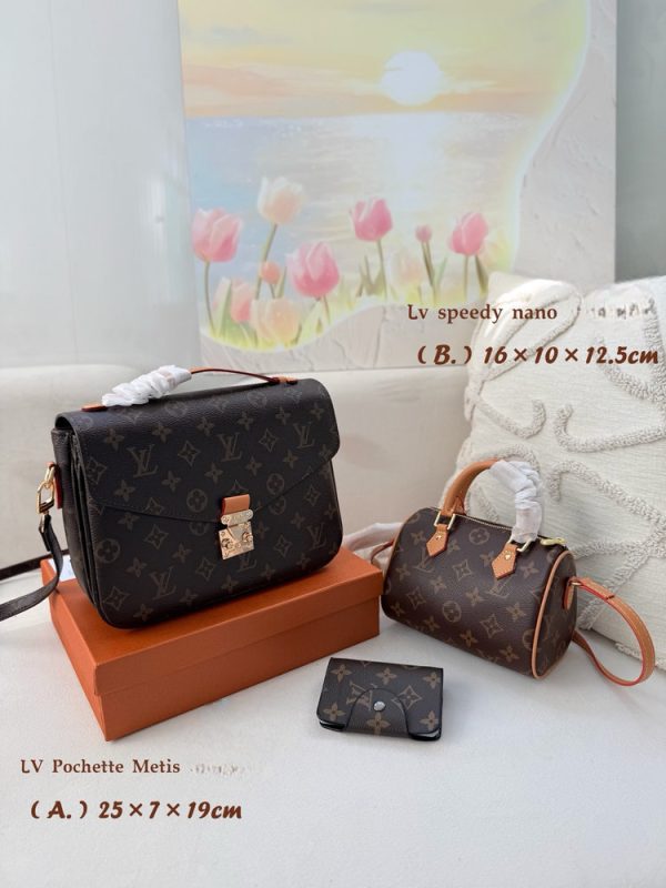 LV Set Monogram Brown Metis Speedy C2301450